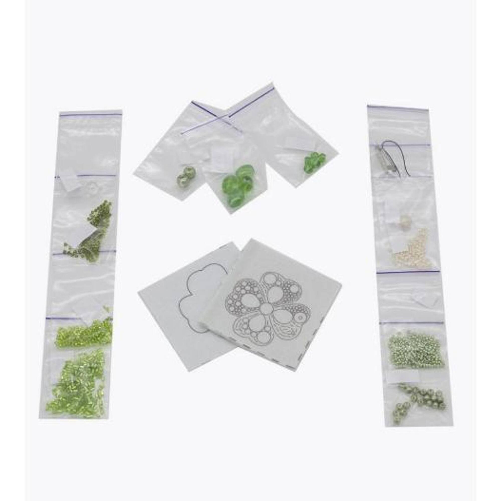 Crystal Art Beadwork Kit For Creating Brooch Symbol Of Luck